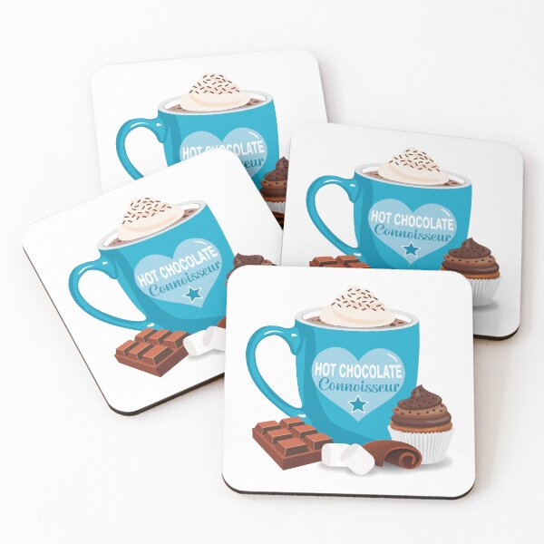 Item preview, Hot chocolate connoisseur with whipped cream LIGHT BLUE designed and sold by StellarFX.