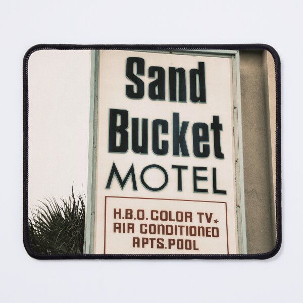 Item preview, Sand Bucket Motel Sign - Vintage Americana Retro Wall Art Print designed and sold by FraireDesign.