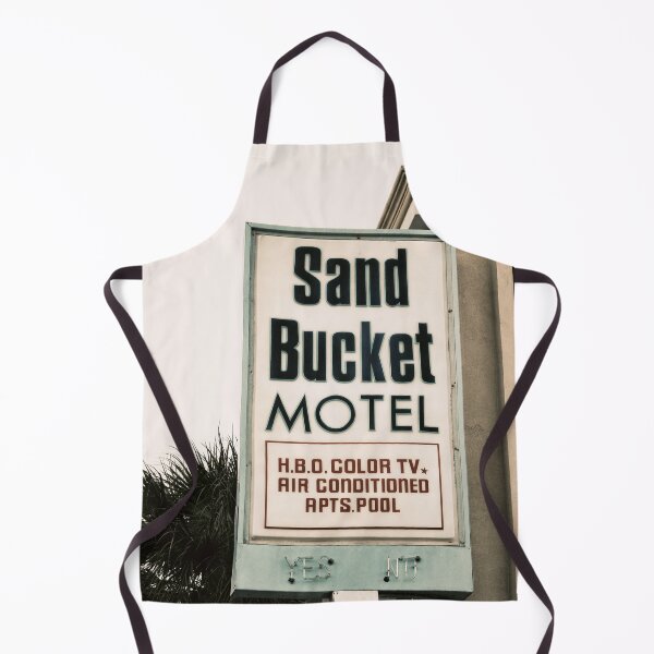 Item preview, Sand Bucket Motel Sign - Vintage Americana Retro Wall Art Print designed and sold by FraireDesign.