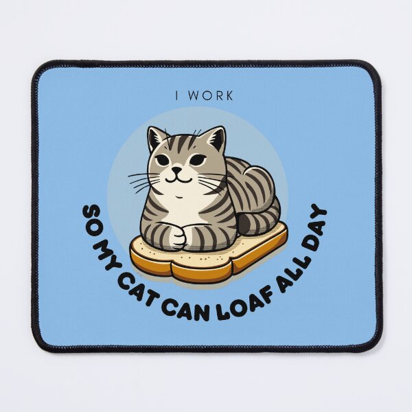 Item preview, Gray loafing cat designed and sold by pepinodemarst.