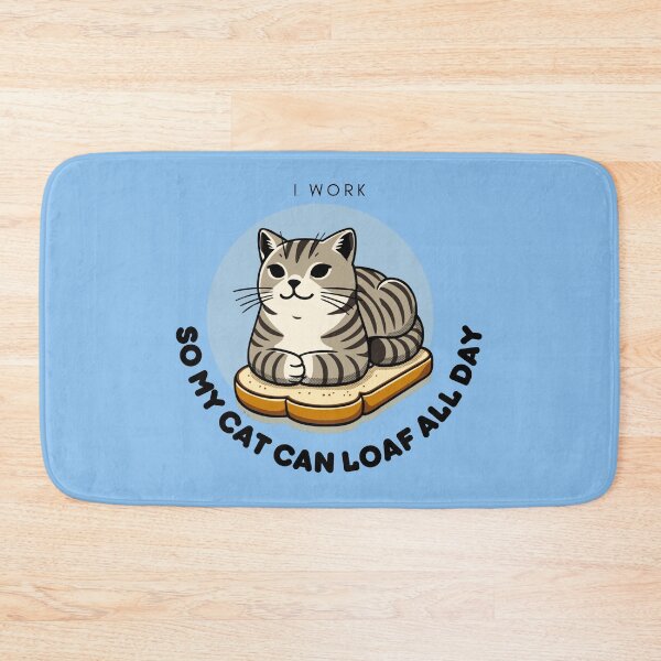 Item preview, Gray loafing cat designed and sold by pepinodemarst.