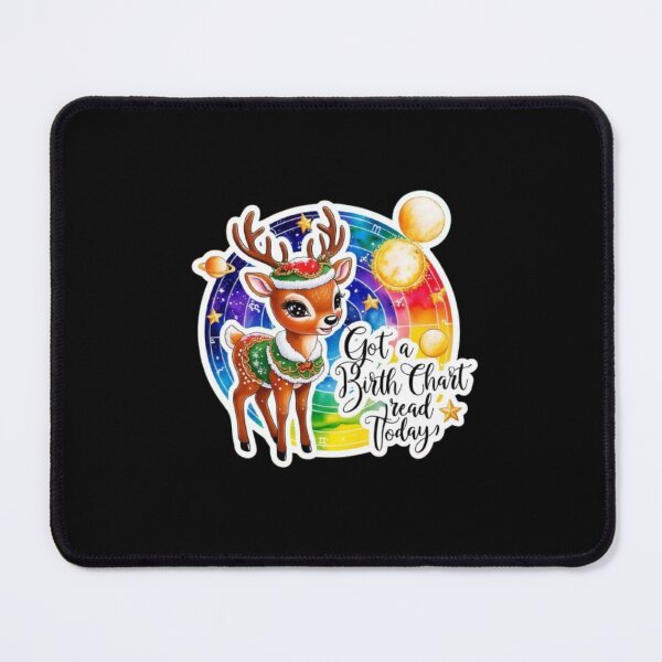 Item preview, Cute "Got a birth chart read today"  Christmas Astrology  Reindeer Art designed and sold by Mudastro Astrology.