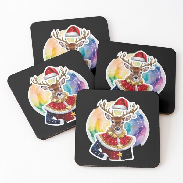 Item preview, Watercolor Reindeer  Christmas Astrology  Art designed and sold by Mudastro Astrology.