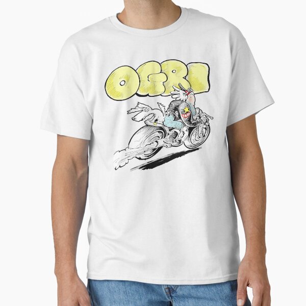 Item preview, Ogri & Kickstart Classic Comic Biker Pencil Sketch designed and sold by Chilled Peak.