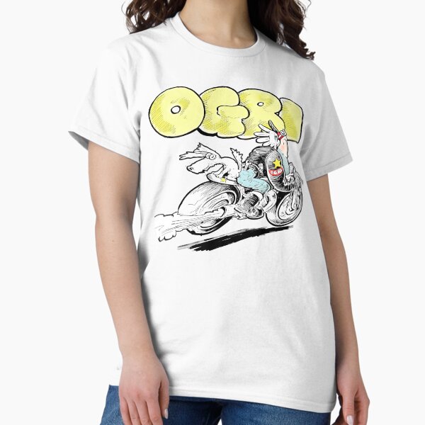 Item preview, Ogri & Kickstart Classic Comic Biker Pencil Sketch designed and sold by Chilled Peak.