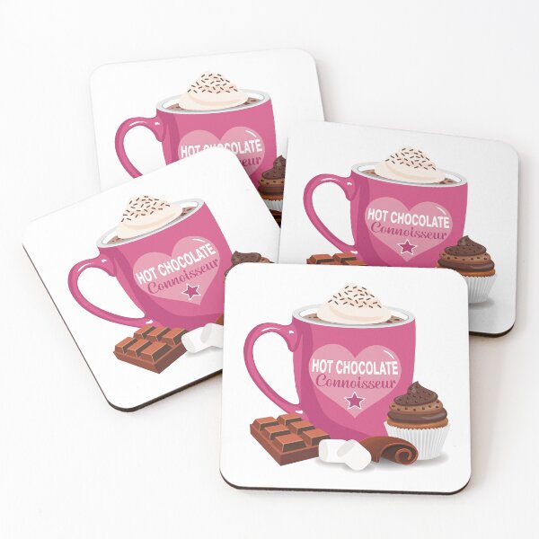 Item preview, Hot chocolate connoisseur with whipped cream PINK designed and sold by StellarFX.