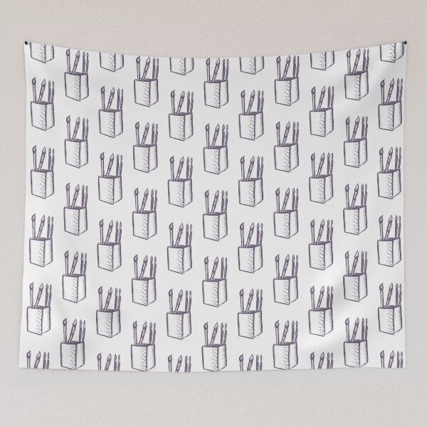 Item preview, Paint Brushes Purple Grey  designed and sold by MagentaTwilight.