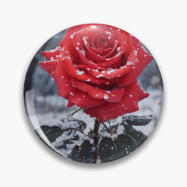 Item preview, Snowy Red Rose designed and sold by M-Y-A-R-T-.