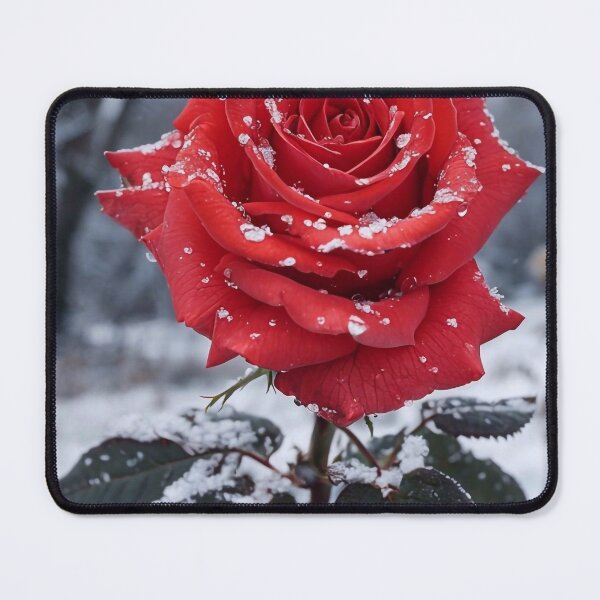 Item preview, Snowy Red Rose designed and sold by M-Y-A-R-T-.