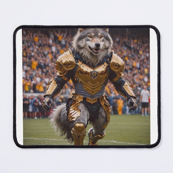 Item preview, Wolverhampton Wonderers FC Mascot Wolf designed and sold by Pop-Culture-ai.