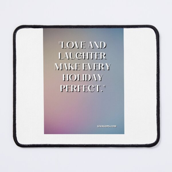 Item preview, "Love and laughter make every holiday perfect." designed and sold by CUTESTUFFnow.