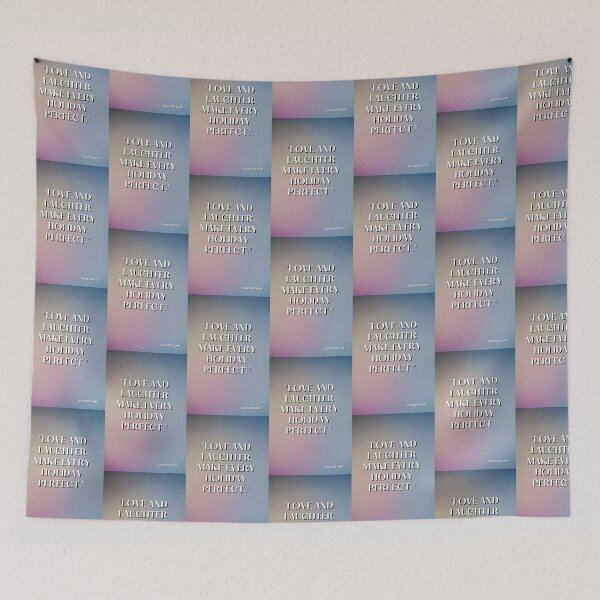 Item preview, "Love and laughter make every holiday perfect." designed and sold by CUTESTUFFnow.