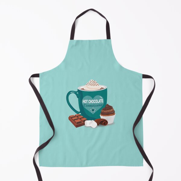 Item preview, Hot chocolate connoisseur with whipped cream TEAL designed and sold by StellarFX.