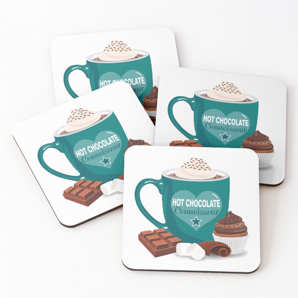 Item preview, Hot chocolate connoisseur with whipped cream TEAL designed and sold by StellarFX.