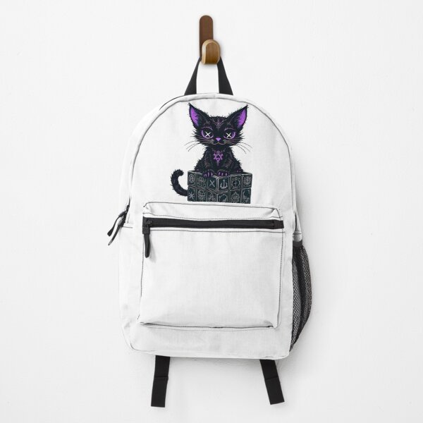 Item preview, Arcane Black Cat with Mystical Symbols designed and sold by ZetaDream.