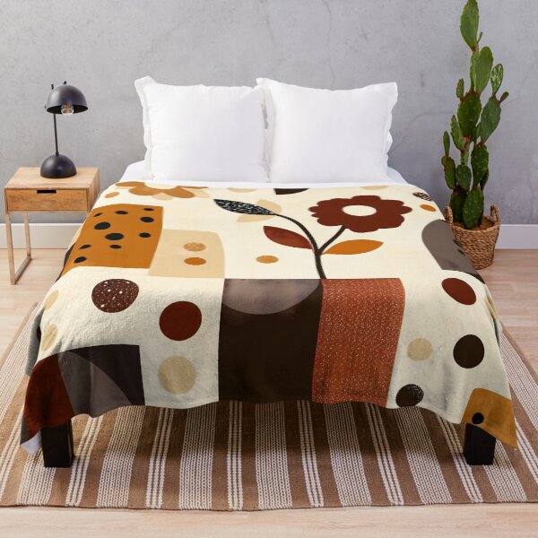 Item preview, Mid-Century Geometric Floral Pattern designed and sold by Soul-Sparks.