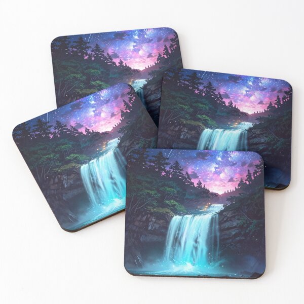 Item preview, Mystical Forest Waterfall designed and sold by Enchanting Art Vista.