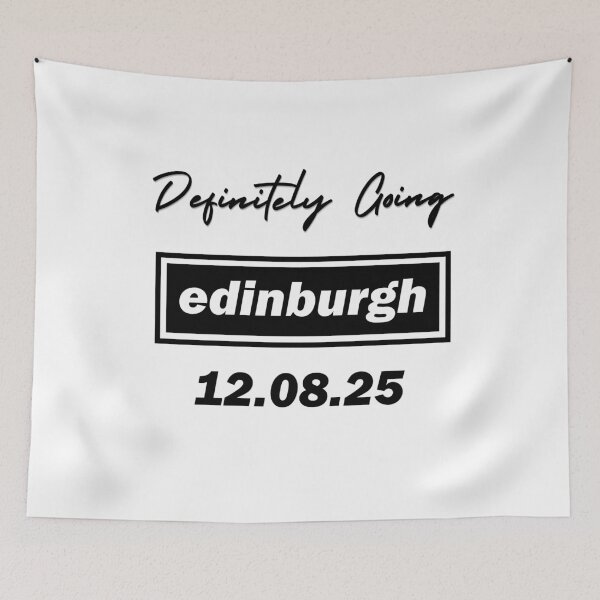 Item preview, Definitely Going Oasis Edinburgh 2025 12.08.25 designed and sold by ItsAMugsGame.