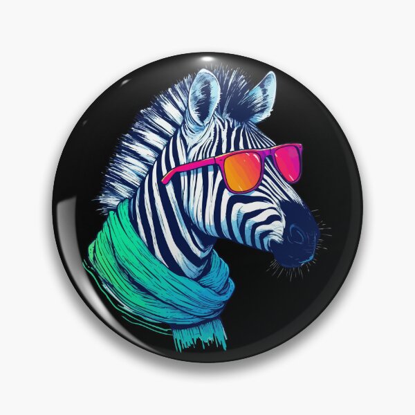 Item preview, Cool Zebra Sunglasses Summer designed and sold by TomFrontierArt.