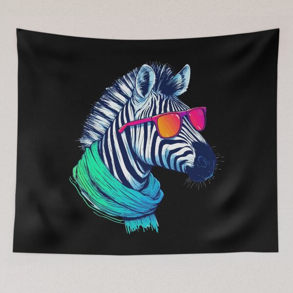 Item preview, Cool Zebra Sunglasses Summer designed and sold by TomFrontierArt.