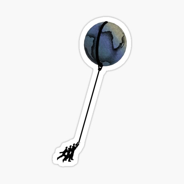 Tension de l'Humanité Sticker