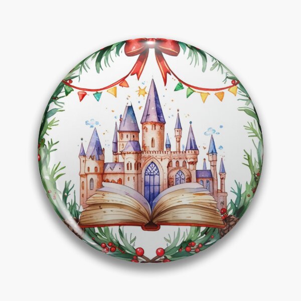 Item preview, Magical Christmas Castle Sticker designed and sold by pelzolga.