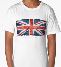 Free Tommy Robinson Shirt, Free Speech Tee, UK Politics Long T-Shirt