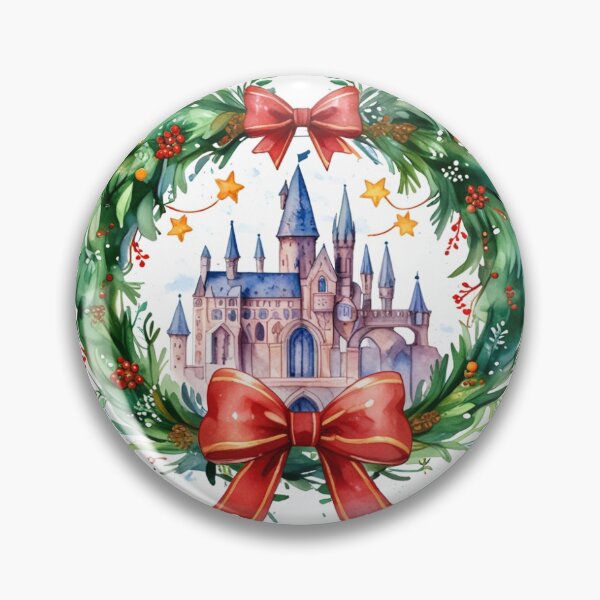 Item preview, Magical Christmas Castle Sticker designed and sold by pelzolga.