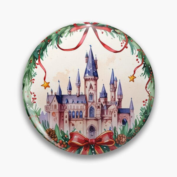 Item preview, Magical Christmas Castle Sticker designed and sold by pelzolga.
