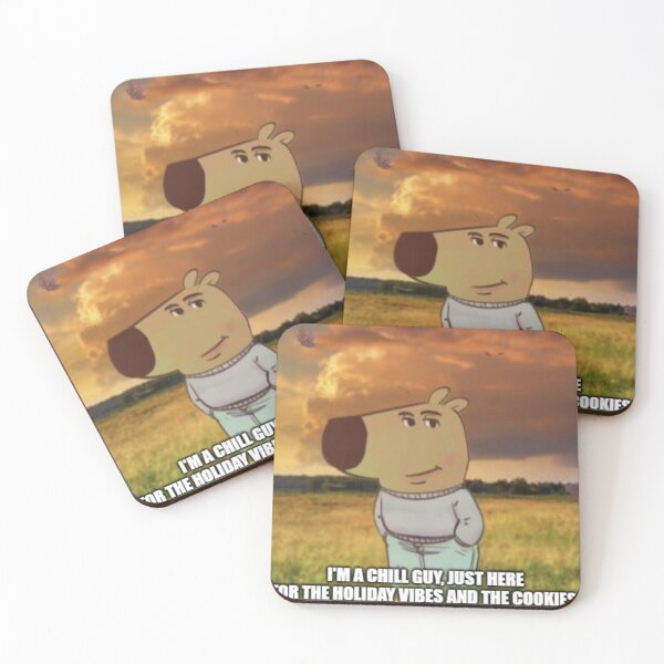 Item preview, Chill Guy - Just Here for Holiday Vibes and Cookies designed and sold by ItheMattI.