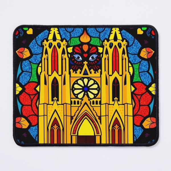 Item preview, Stained glass inspired by Notre Dame de Paris designed and sold by GasconyPassion.