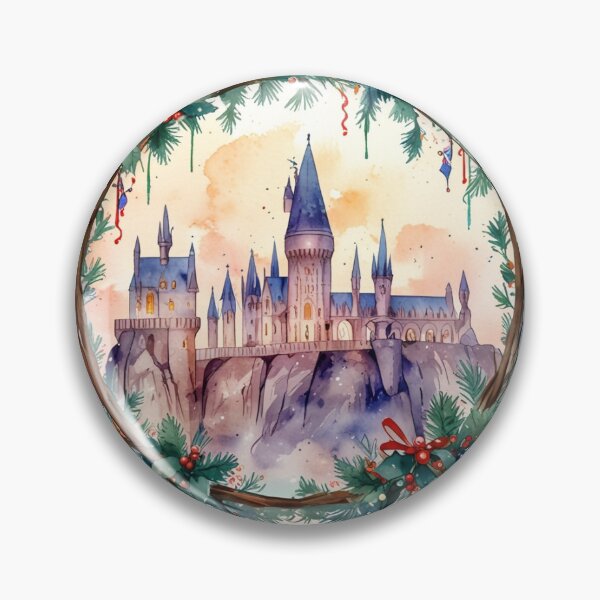 Item preview, Magical Christmas Castle Sticker designed and sold by pelzolga.