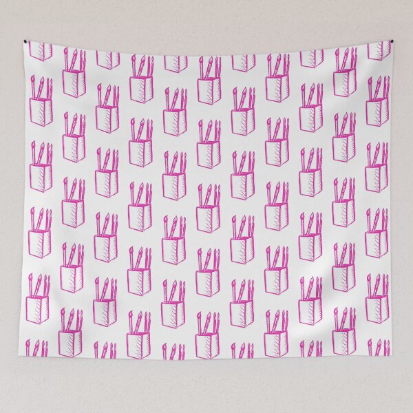 Item preview, Paint Brushes Vivid Pink designed and sold by MagentaTwilight.