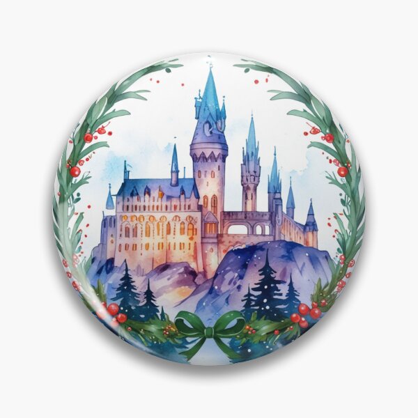 Item preview, Magical Christmas Castle Sticker designed and sold by pelzolga.