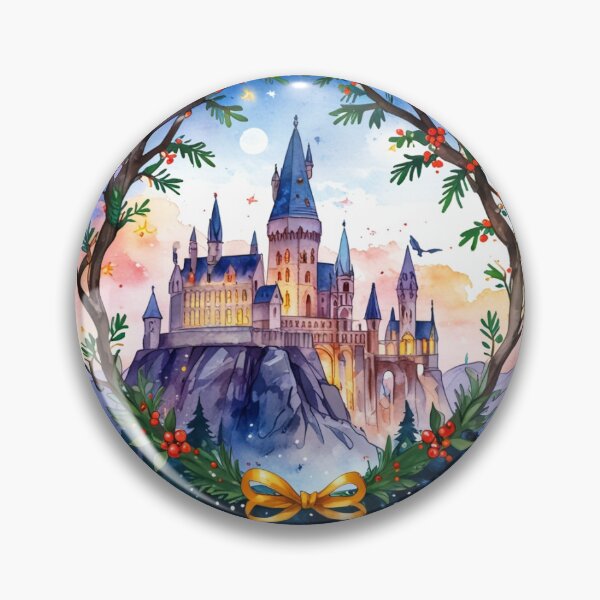 Item preview, Magical Christmas Castle Sticker designed and sold by pelzolga.