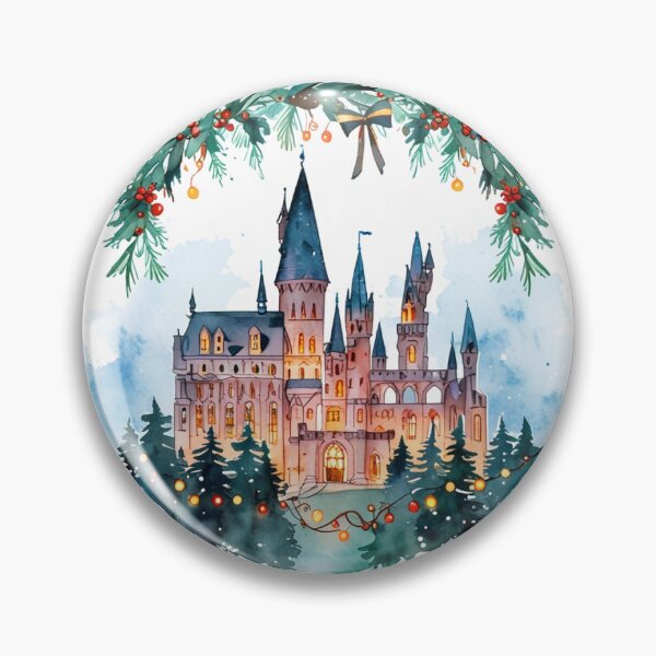 Item preview, Magical Christmas Castle Sticker designed and sold by pelzolga.