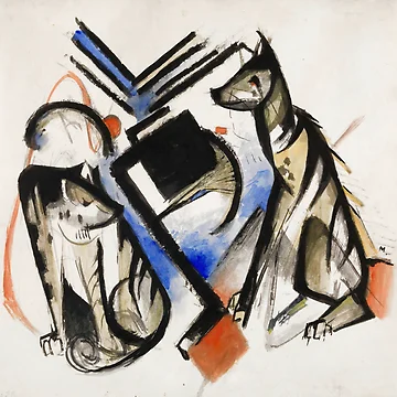 Artwork thumbnail, Two Wolves by Craphe