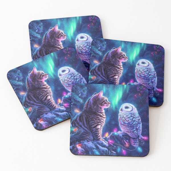 Item preview, Bengal Cat And Owl designed and sold by Nocturne  Paws.