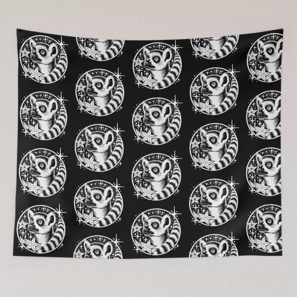 Item preview, Ring tailed lemur with starry background  designed and sold by DKBCreations.