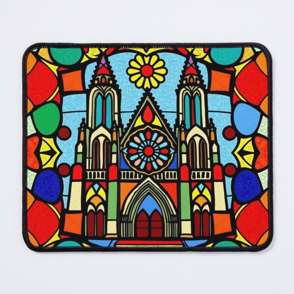 Item preview, Stained glass inspired by Notre Dame de Paris designed and sold by GasconyPassion.