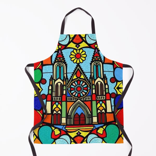 Item preview, Stained glass inspired by Notre Dame de Paris designed and sold by GasconyPassion.