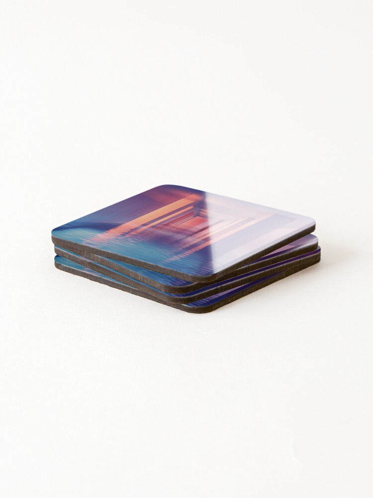 Thumbnail 4 of 5, Coasters (Set of 4), Luminous Pathways designed and sold by Dataxe.