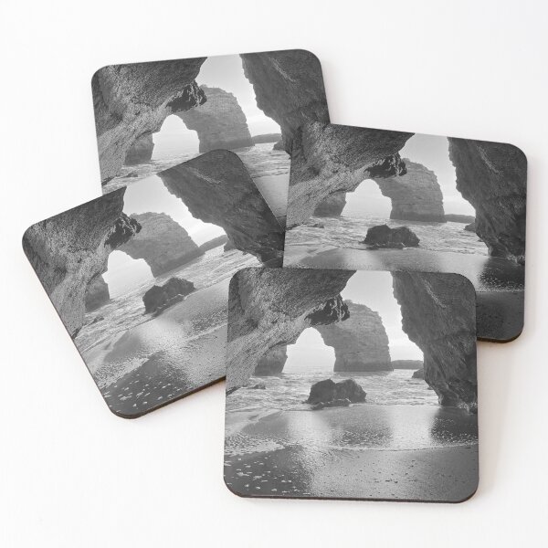 Item preview, Rocky beach black & white designed and sold by PineSunStudio.
