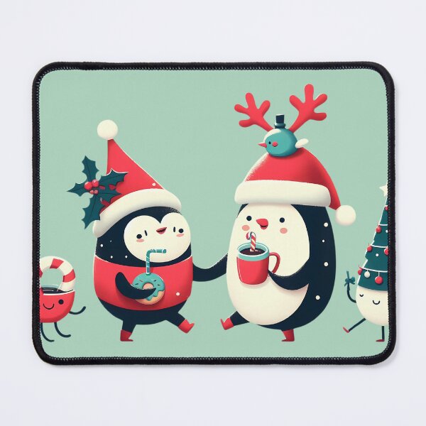 Item preview, Christmas with Cute Penguin Couple || Welcome 2025 designed and sold by AG-Product.