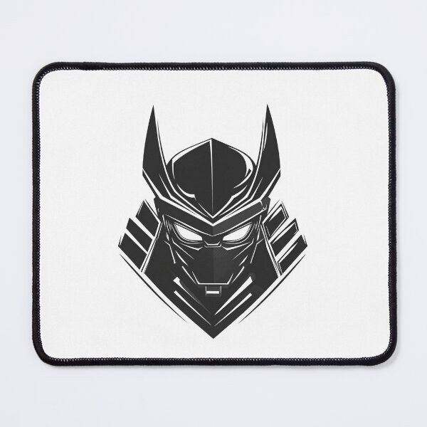 Item preview, Black Samurai robot head design designed and sold by KimierArt.
