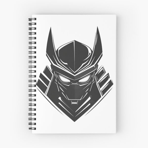 Item preview, Black Samurai robot head design designed and sold by KimierArt.