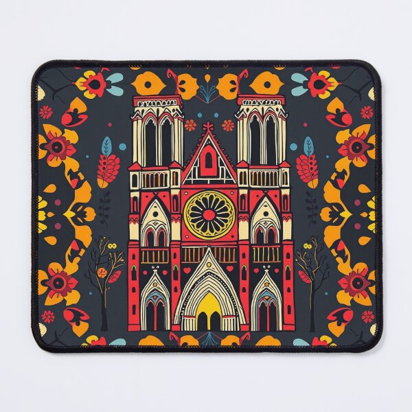 Item preview, Folk art inspired by Notre Dame de Paris designed and sold by GasconyPassion.
