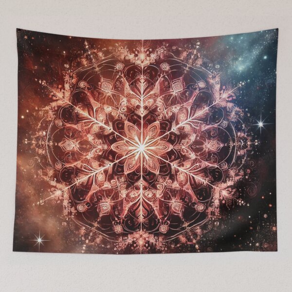 Item preview, Cosmic Snowflake Mandala designed and sold by EndOfRainbowArt.