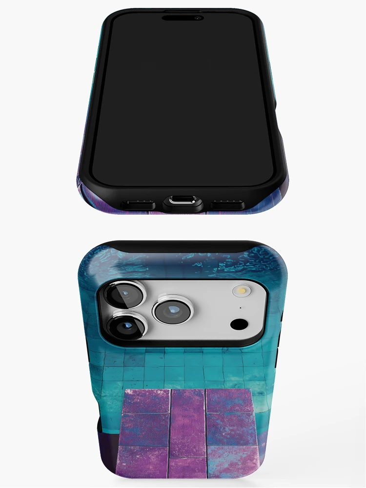 Thumbnail 3 of 4, iPhone Case, Violet Pool Reflection designed and sold by Viktor Surzhko.