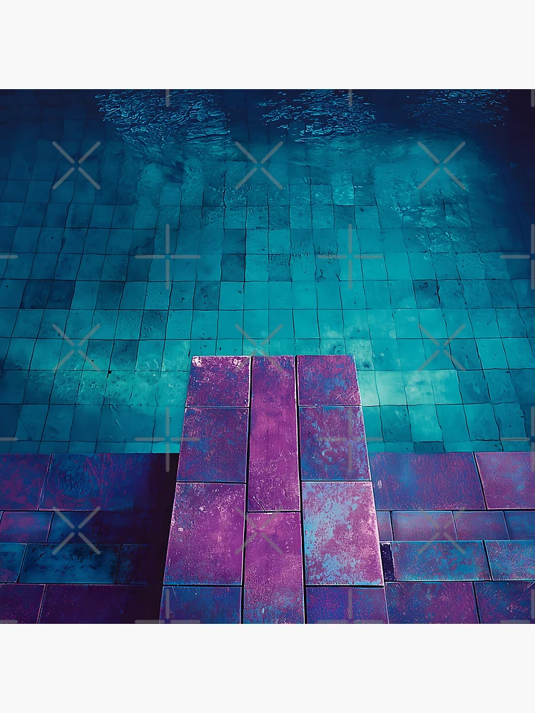 Thumbnail 5 of 5, Coasters (Set of 4), Violet Pool Reflection designed and sold by Viktor Surzhko.